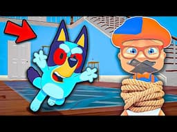 Baby and Blippi Escape Bluey Prison!