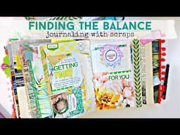 HOW TO FIND THE BALANCE | Journal With Scraps | Junk Journal January | Balance & Fragile