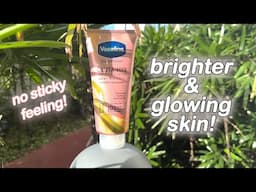 VASELINE GLUTA-HYA SERUM BURST LOTION - my reset routine/taking care of myself vlog for healthy skin