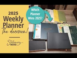 2025 Planner Showdown  |  FINAL DECISION for my new weekly planner