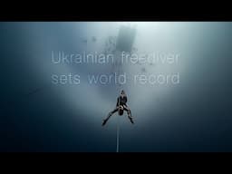 Ukrainian freediver sets world record!