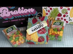 Fruit Salad Treat Box Tutorial - 2025 Stampin’ Up! Sale-A-Bration DSP & Hugs for Love Stamp Set