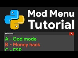 Making a mod menu is easy! (Here's how to make one with Python and Cheat Engine)