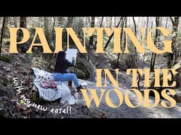 Painting in the Woods with my New Easel! | En Plein Air Creek + KraftGeek Inspire Easel Stand Review