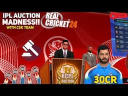 Buying Kohli, Dhoni, Rohit & More For CSK 😍IN RC24 MEGA *RCPL AUCTION*(REAL CRICKET 24)