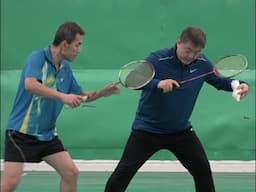 Badminton-Return Double Service Correction-You Must Do The Step One!