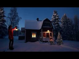 Dark and Magical Christmas in Northern Sweden: BIG Snow Storm, Squirrel Forest, Crafts