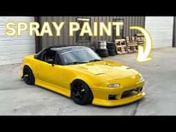 Detailing My SPRAY PAINTED Miata! *Insane Transformation*