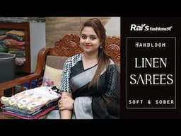 Handloom ✿ Linen Sarees ✿ Soft And Sober (05th February 2025) - 05FE