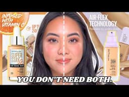 are these Maybelline foundations actually the SAME? wear test & ingredient breakdown