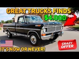 20 Magnificent Classic Trucks Under $30,000 Available on Facebook Marketplace! Unique Cheap Trucks!