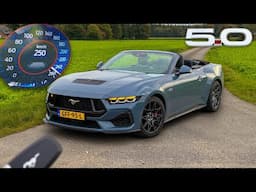 2025 FORD MUSTANG GT V8 // TOP SPEED AUTOBAHN (No Speed Limit) REVIEW BY DUTCHCARS