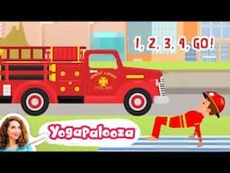 1, 2, 3, 4, Go! | 🚘✨ Fun Kids Yoga Song with Transportation Poses! @yogapalooza