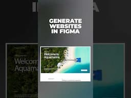 Generate websites on #figma with Dora AI  plugin #tutorial #website #webdesign #design