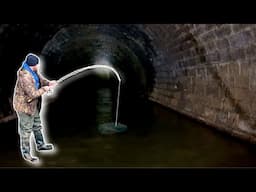 I CAUGHT an ILLEGAL FISH From This UNDERGROUND TUNNEL❗️