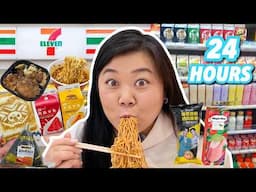 ONLY EATING TAIWAN 7-ELEVEN FOOD FOR 24 HOURS! + merch announcement 💖