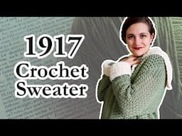 Using an Antique Crochet Pattern | The Perfect History Bounding Sweater