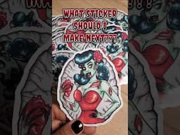 25 Days of Stickers - Day 20 - Zombie Pinup #stickers #advent