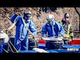 𝗕𝗨𝗥𝗡 𝗭𝗢𝗡𝗘 𝗛𝗔𝗭𝗔𝗥𝗗𝗦: EPA Safely Neutralizes Lithium Batteries at Topanga Toxic Waste  Removal Site