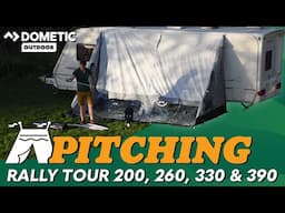 Dometic Rally Tour (Poled) Awning Pitching & Packing Video