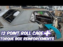 Lets Get This 66 Mustang Stiffened Up! With A Roll Cage And Torque Box Reinforcements #ford