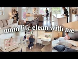 MOM LIFE CLEAN WITH ME 2022 || WHOLE HOUSE MOM LIFE CLEANING || Taylor Marie Motherhood