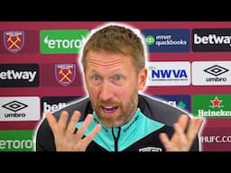 'Can't you think of ANOTHER QUESTION! Keep asking SAME THING!' | Graham Potter | Chelsea v West Ham