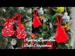 Easy to Knit Christmas Bells\Christmas Tree Decorations\Knitted Decorative Bells Christmas