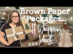 DIY Customized Christmas GIft Wrapping | Homemade Rustic Gift Wrapping Ideas