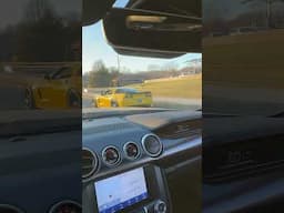 Mustang Mach 1 meets Corvette Z06 #mustang #corvette