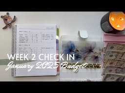 Week 2 Check In | January 2025 Budget | Inconsistent Income | College Student | 25 Year Old