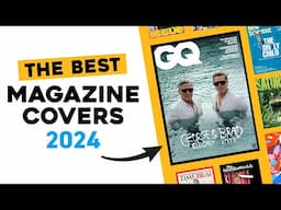 20 Best Magazine Covers of 2024 - Learn Graphic Design layout techniques #yesimadesigner