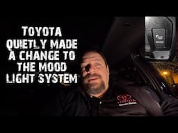 Toyota changed the Mood light system