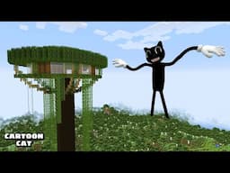 SURVIVING FROM SHIN CARTOON CAT ARRIVAL in Minecraft - Gameplay - Coffin Meme