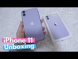 iPhone 11 📱 Unboxing Purple (128gb) | ASMR, Aesthetic | Malaysia [2021]