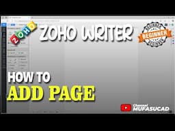 Zoho Writer How To Add Page