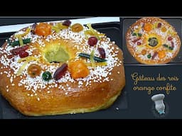 Recette de gâteau des rois à l'écorce d'orange confite