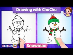 How to Draw a Snowman - More Drawings with ChuChu - ChuChu TV Drawing Lessons for Kids