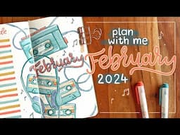 February 2024 Bullet Journal Setup 🎶 Plan With Me