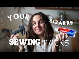 I tried 5 sewing tips from my comments section! Spoiler: they're all awesome!!