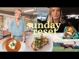 sunday reset - full time primary teacher ✨ meal prep, cleaning and school planning 🌟