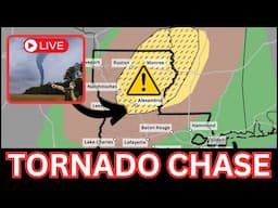 🔴 LIVE TORNADO CHASE - Significant Tornado Threat in Louisiana - January 5, 2025 {J}