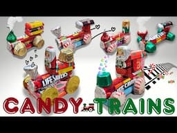 🎄Let's make Christmas Candy Treat Trains!