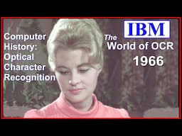 Computer History:  IBM OCR World - Optical Character Recognition circa 1966  (system/360) Rochester