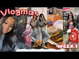 VLOGMAS WEEK 1 ❄️ | maintenance, photoshoot, thanksgiving, shopping || Ra’Mariah Alexia