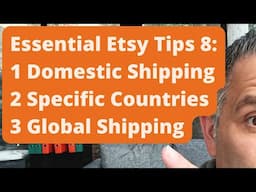 ETSY: How To Ship Domestic Only, Specific Countries Or Everywhere