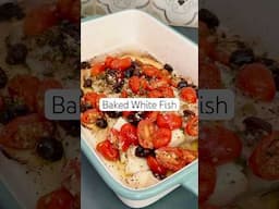 Baked Fish Recipe | Mediterranean-Style Baked Fish #shorts #fishrecipe