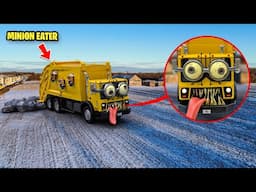 Drone Catches MINION.EXE GARBAGE TRUCK EATER IN REAL LIFE! (INFECTED MINIONS)