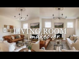 simple/realistic LIVING ROOM MAKEOVER + Where I've Been & other House Updates/Projects