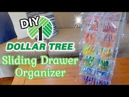 *SLIDING DRAWER* Organizer!!! | Cooling Rack DIY | Dollar Tree DIY!!!